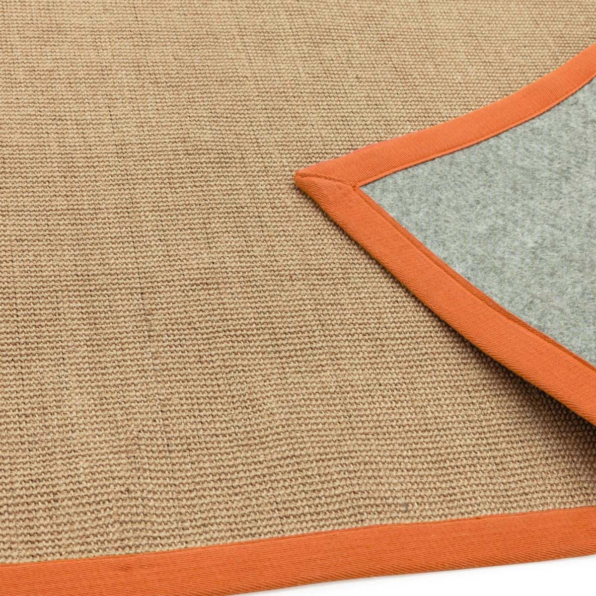 Sisal Rugs in Linen with an Orange Border&nbsp;160x230cm – image 3