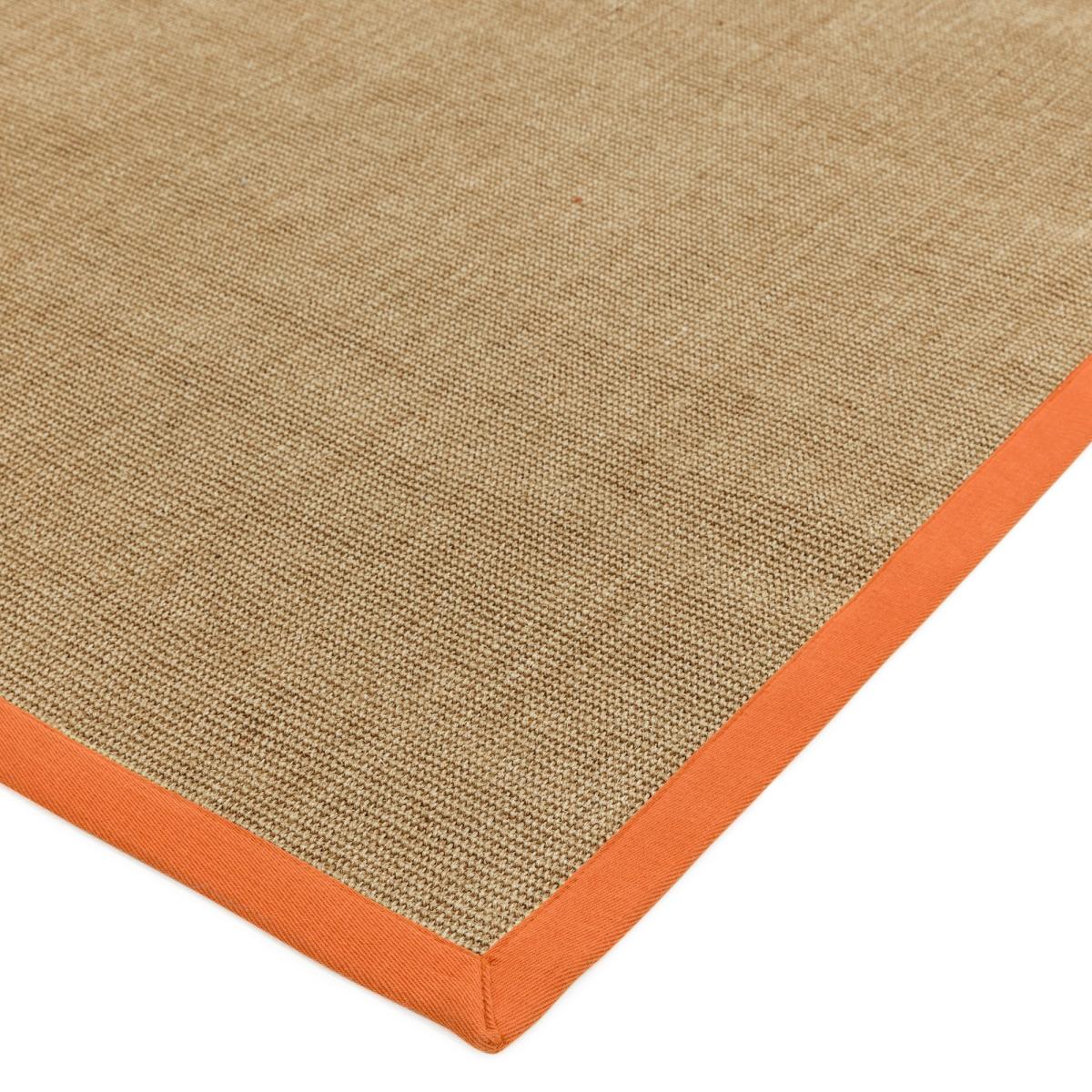 Sisal Rugs in Linen with an Orange Border&nbsp;160x230cm – image 4