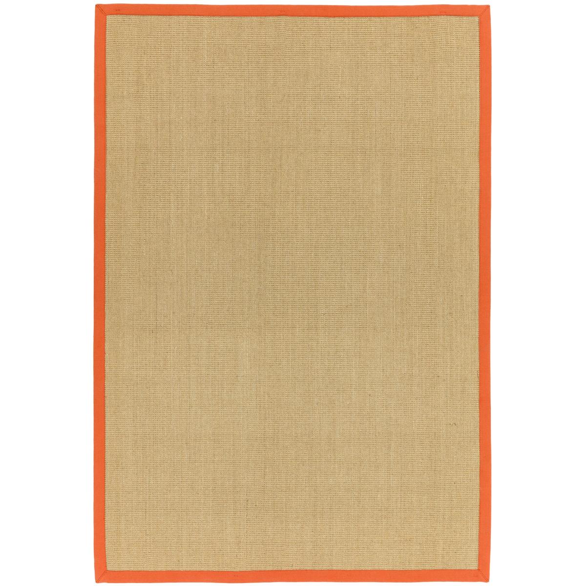 Sisal Rugs in Linen with an Orange Border&nbsp;160x230cm – image 5