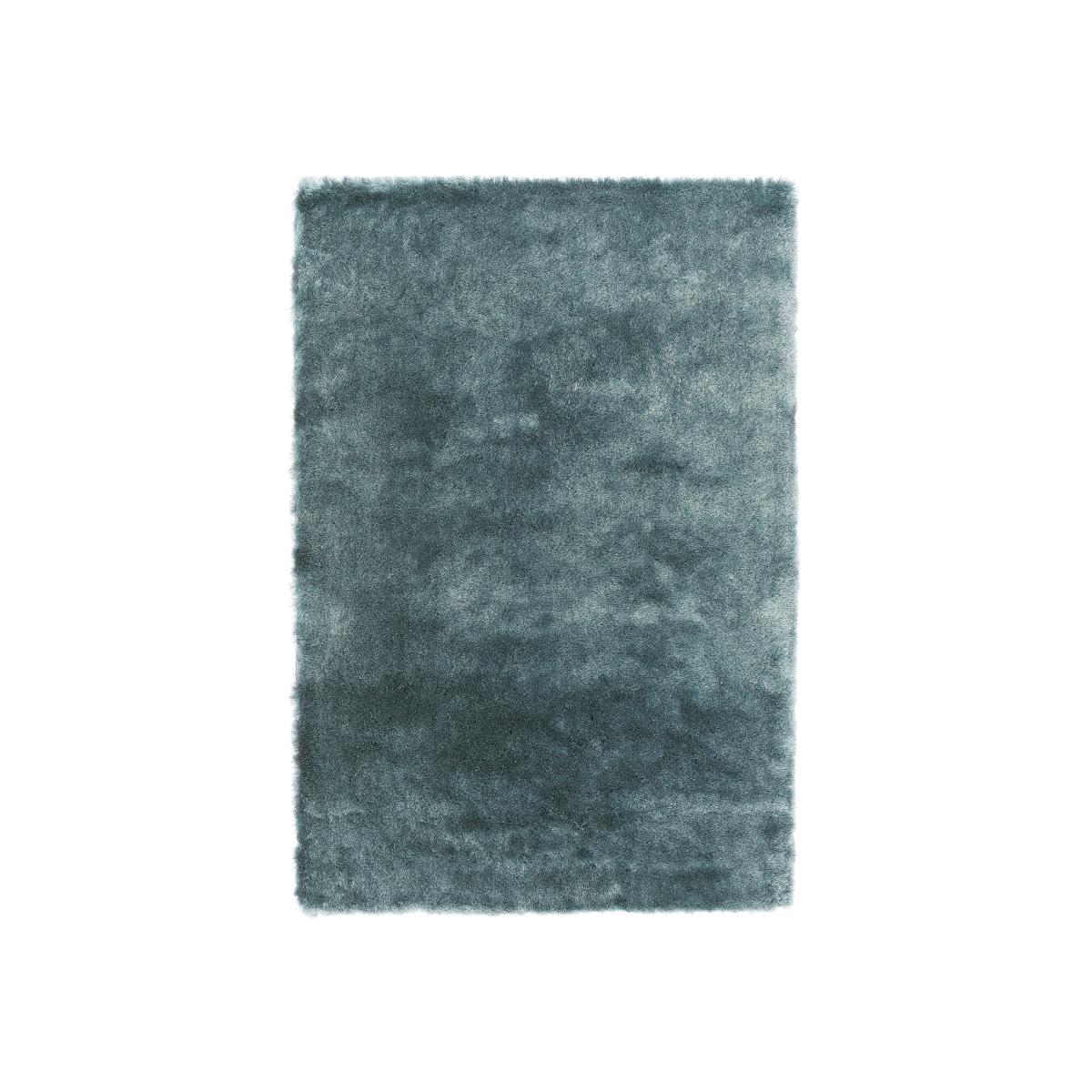 Whisper Shiney Plain Shaggy Rugs in Aqua Blue 65x135cm – image 1