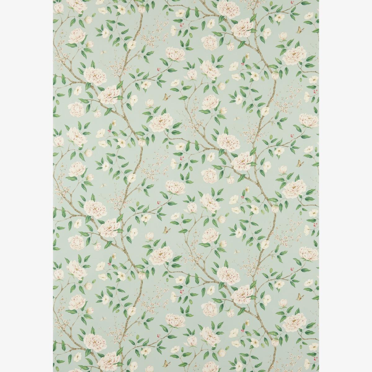 Romeys Garden Wallpaper 311336 by Zoffany in Sea Green Roll