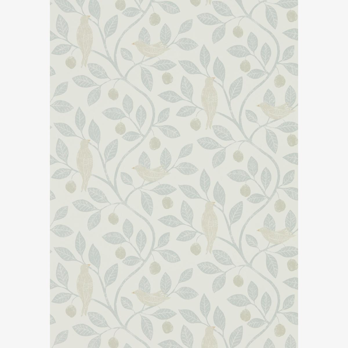 Damson Tree Wallpaper 216365 by Sanderson in Mineral Dove Roll