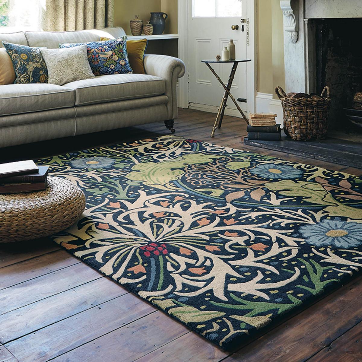 Seaweed Rugs 28008 Ink by William Morris – image 1