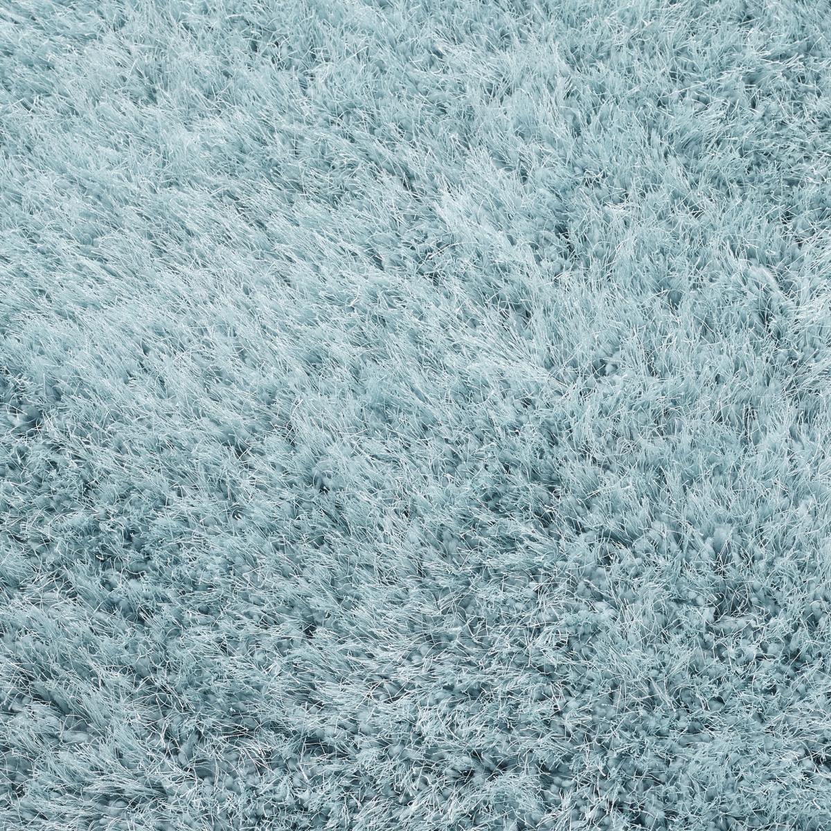 Extravagance Shaggy Modern Plain Rugs in Haze Blue 160x230cm – image 2