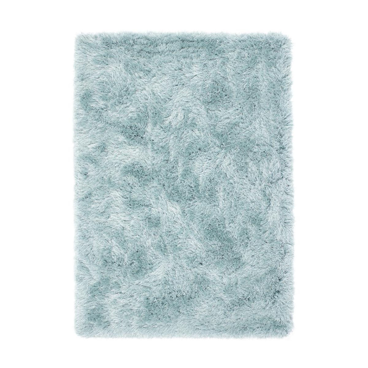 Extravagance Shaggy Modern Plain Rugs in Haze Blue 160x230cm – image 4