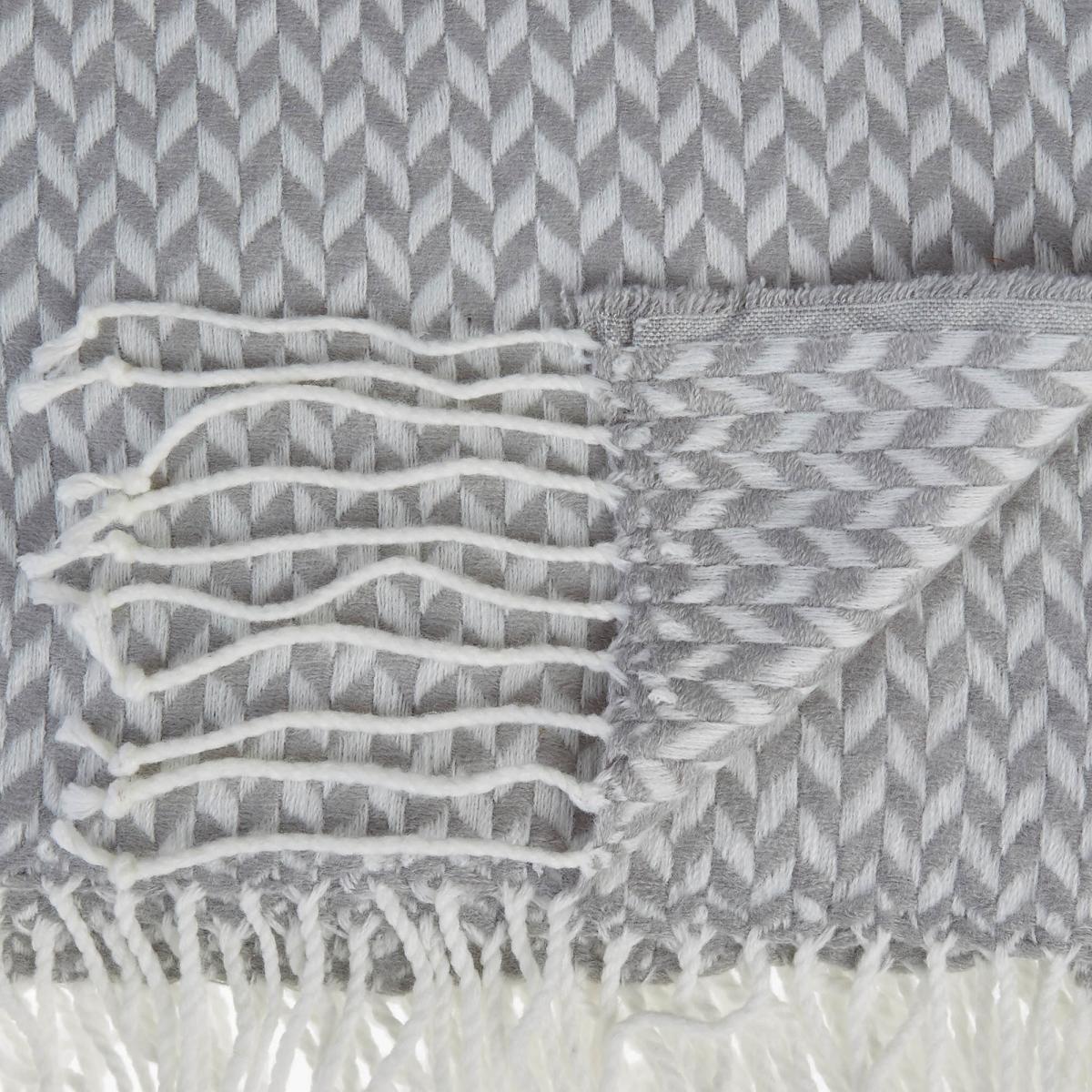 Arya Woven Throw by Laura Ashley in Steel Grey140x180cm – image 2