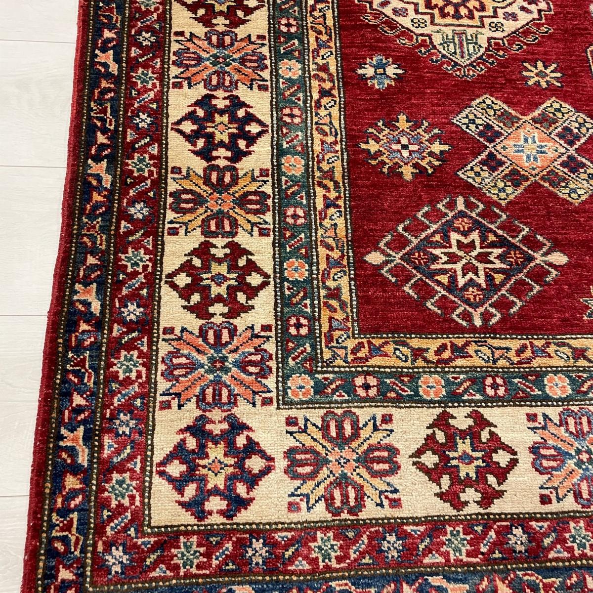 Kazak Supreme Traditional Wool Rugs 46204 in Red Multi 243x175cm – image 3