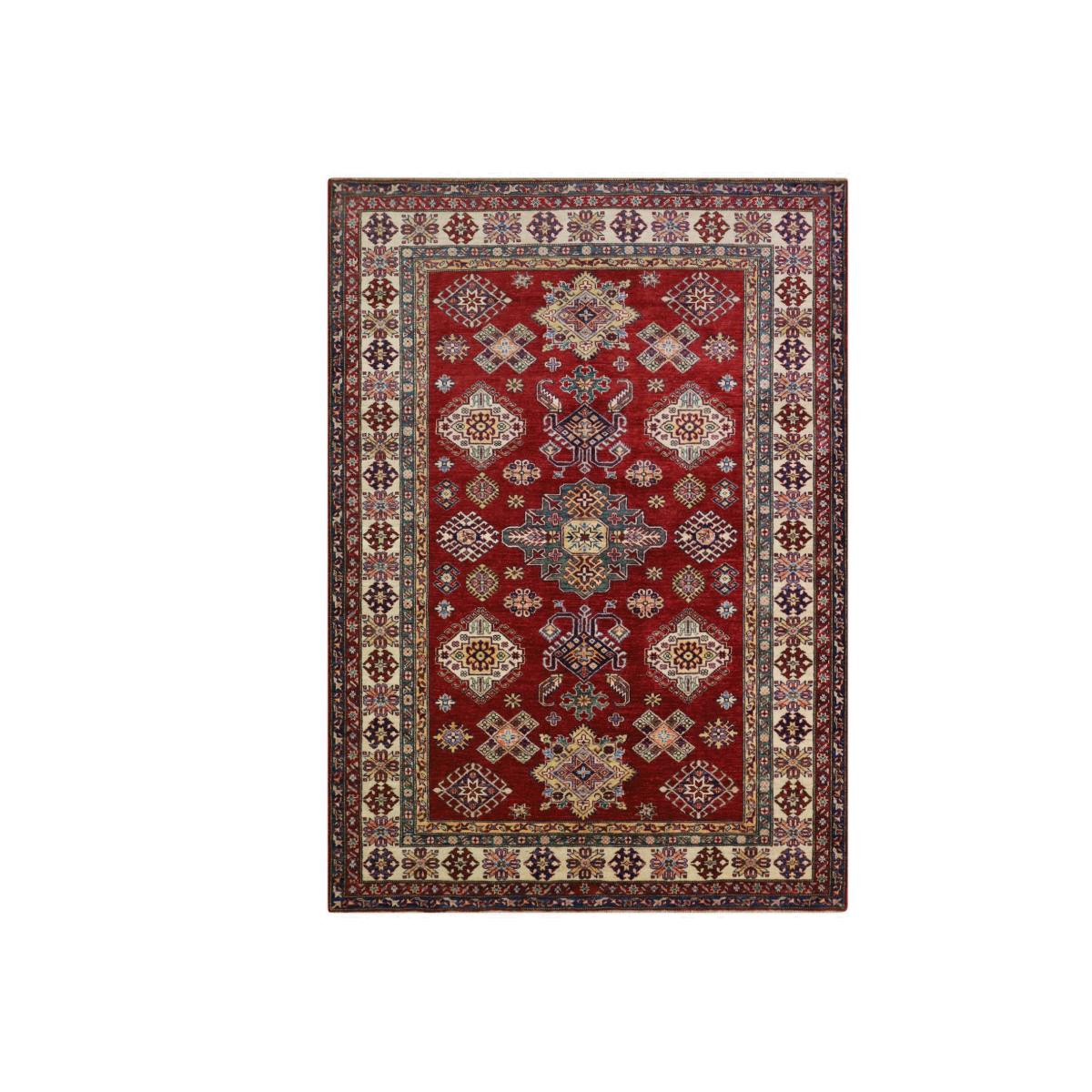 Kazak Supreme Traditional Wool Rugs 46204 in Red Multi 243x175cm – image 1