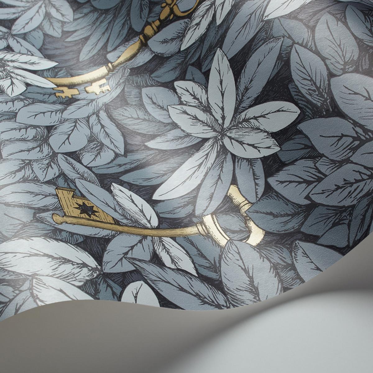 Chiavi Segrete Wallpaper 26051 by Cole & Son in Slate Blue Grey Roll – image 2