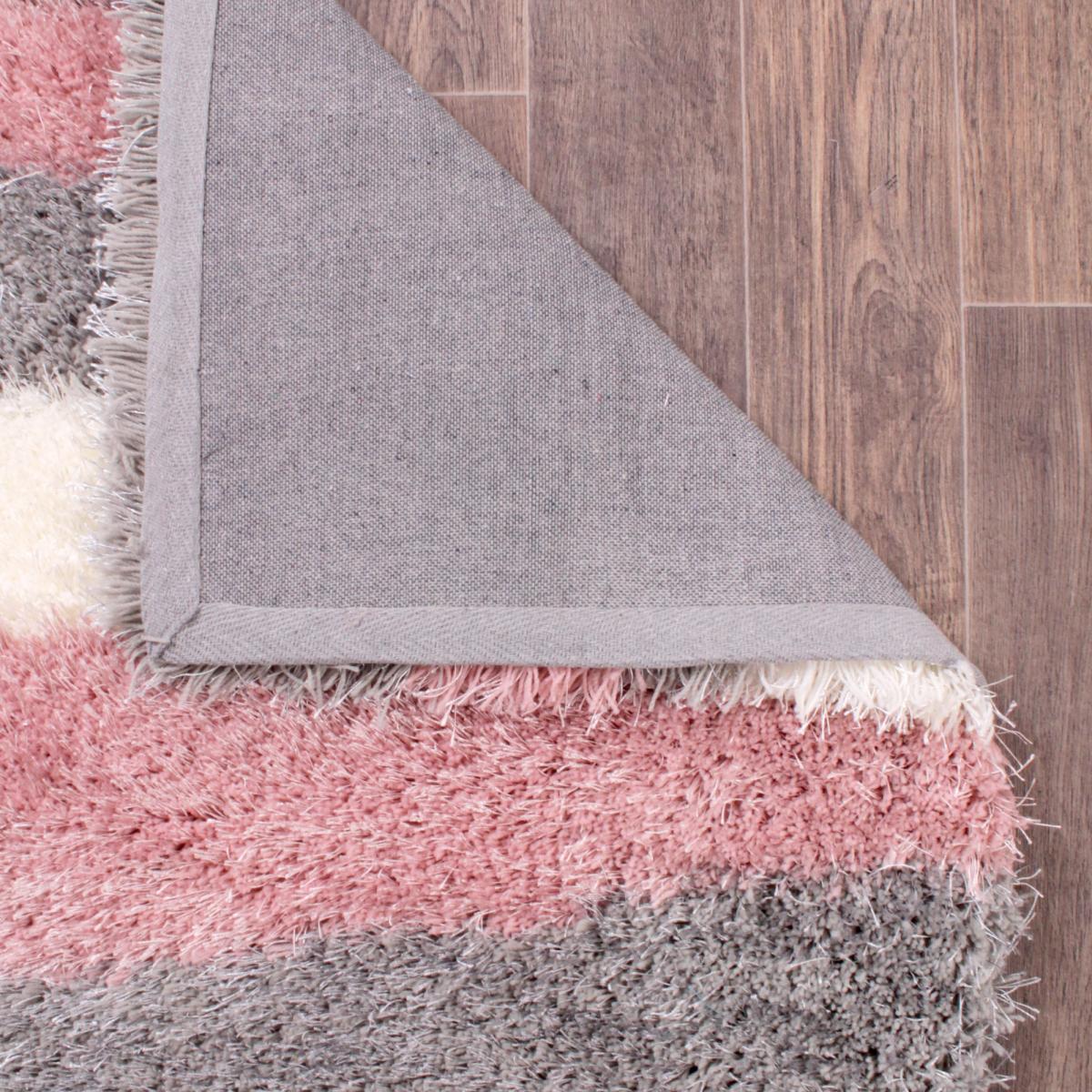 Boston Lightning Stripe Pattern Rug in Blush Pink – image 2
