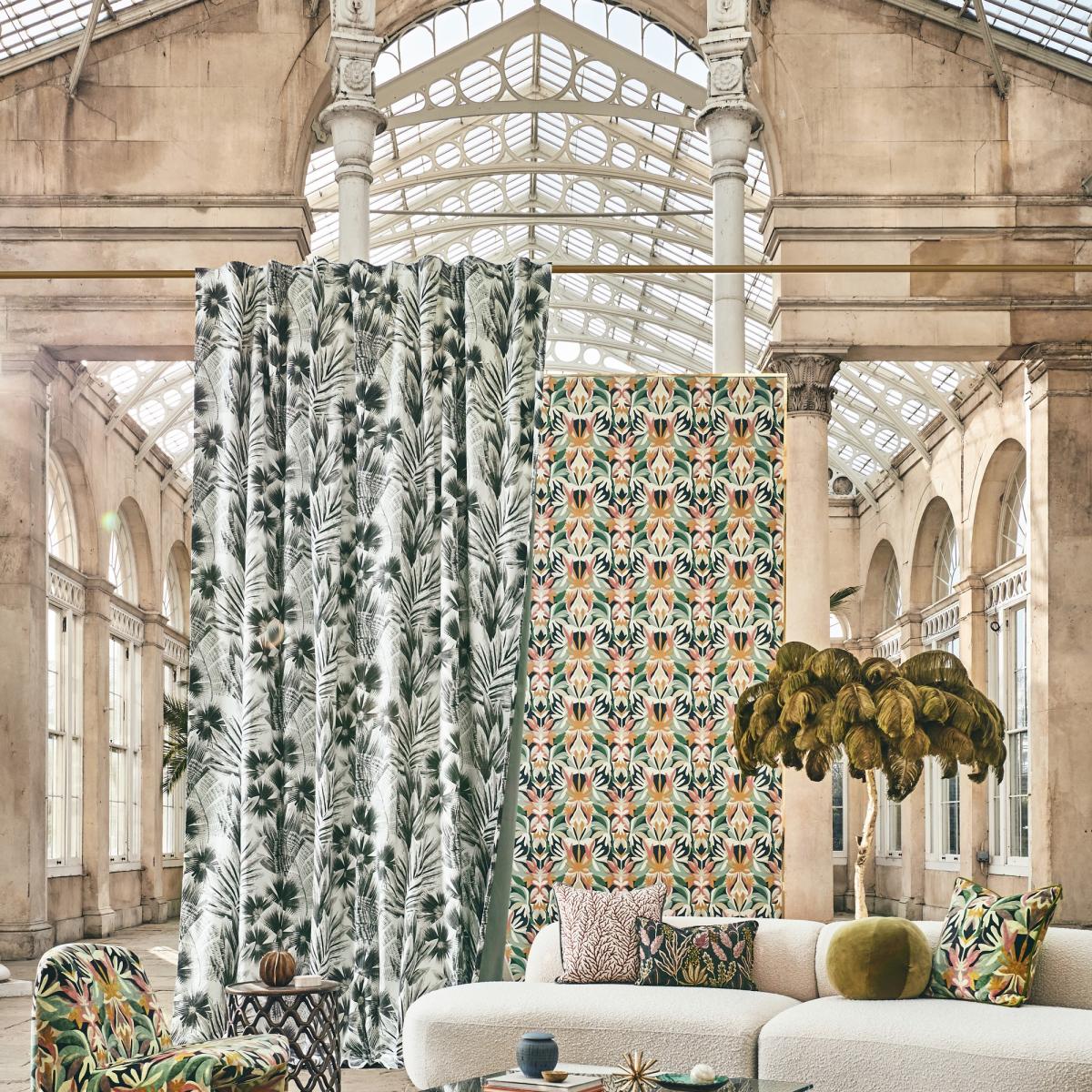 Melora Wallpaper 112760 by Harlequin in Positano Succulent Gold Roll – image 1