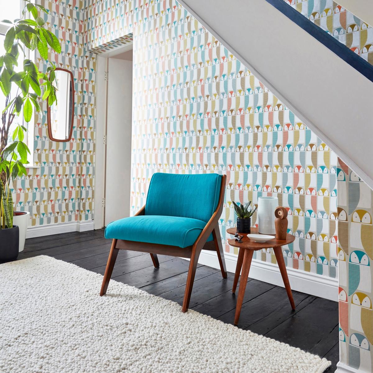 Barnie Owl Wallpaper 111520 by Scion in Grapefruit Sunshine Julep&nbsp;Roll – image 2