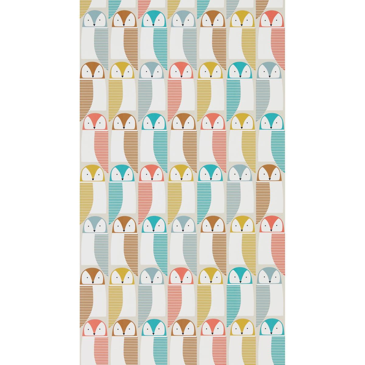 Barnie Owl Wallpaper 111520 by Scion in Grapefruit Sunshine Julep&nbsp;Roll – image 3
