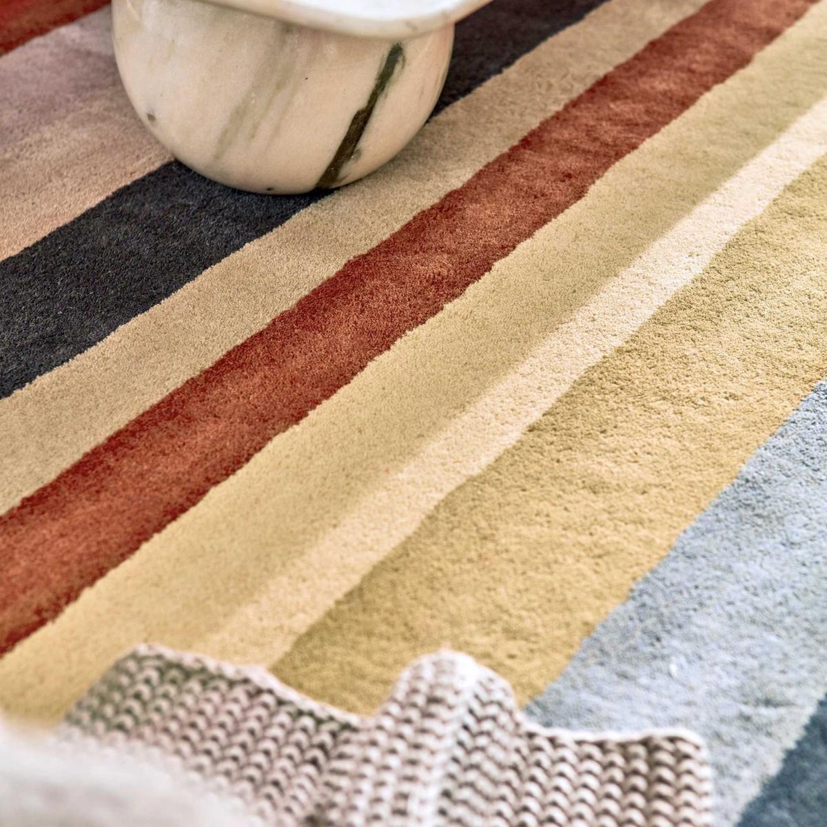 Rosita Stripe Wool Rugs 140402 Harissa by Harlequin – image 2