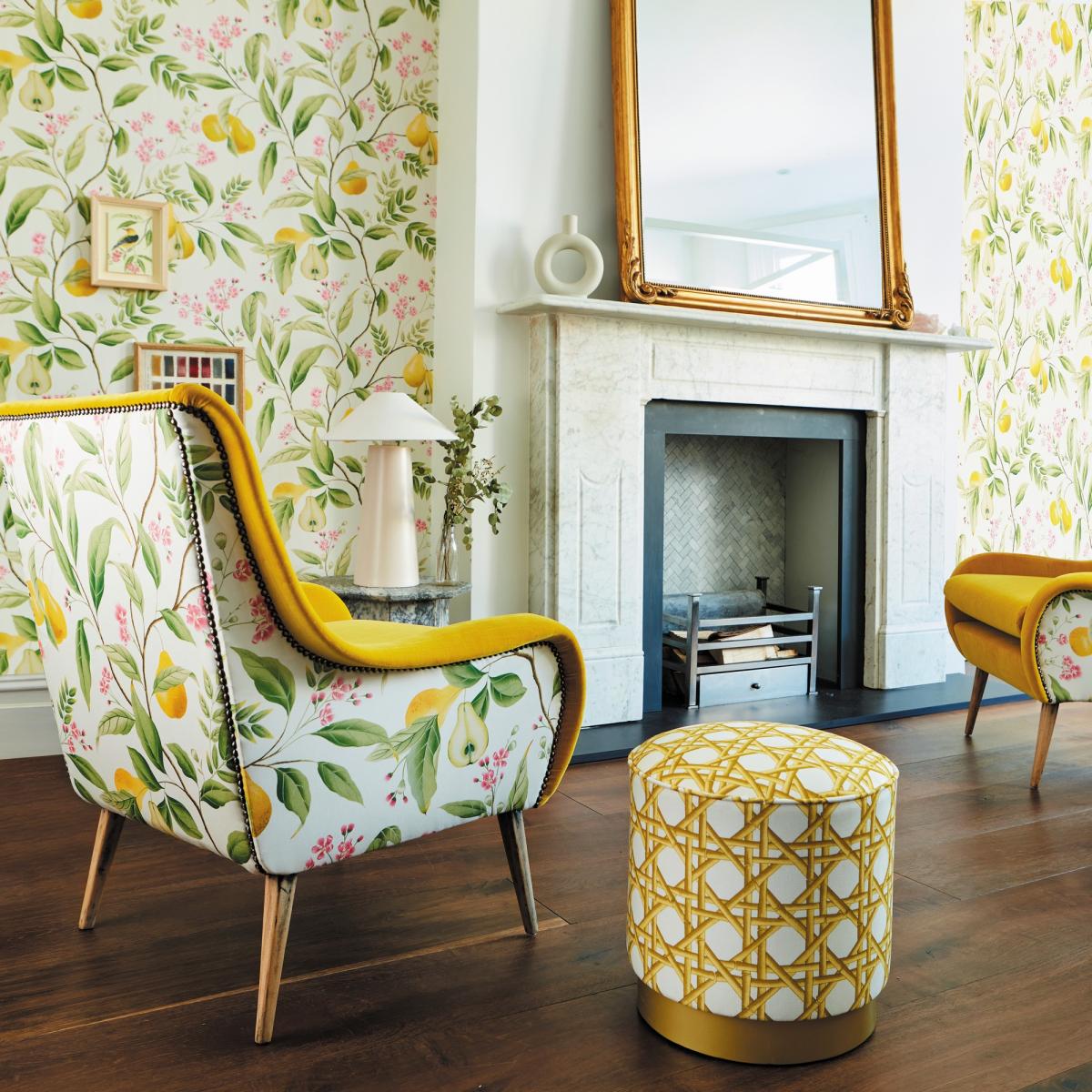 Marie Wallpaper 112909 by Harlequin in Fig Leaf Honey BlossomRoll – image 2