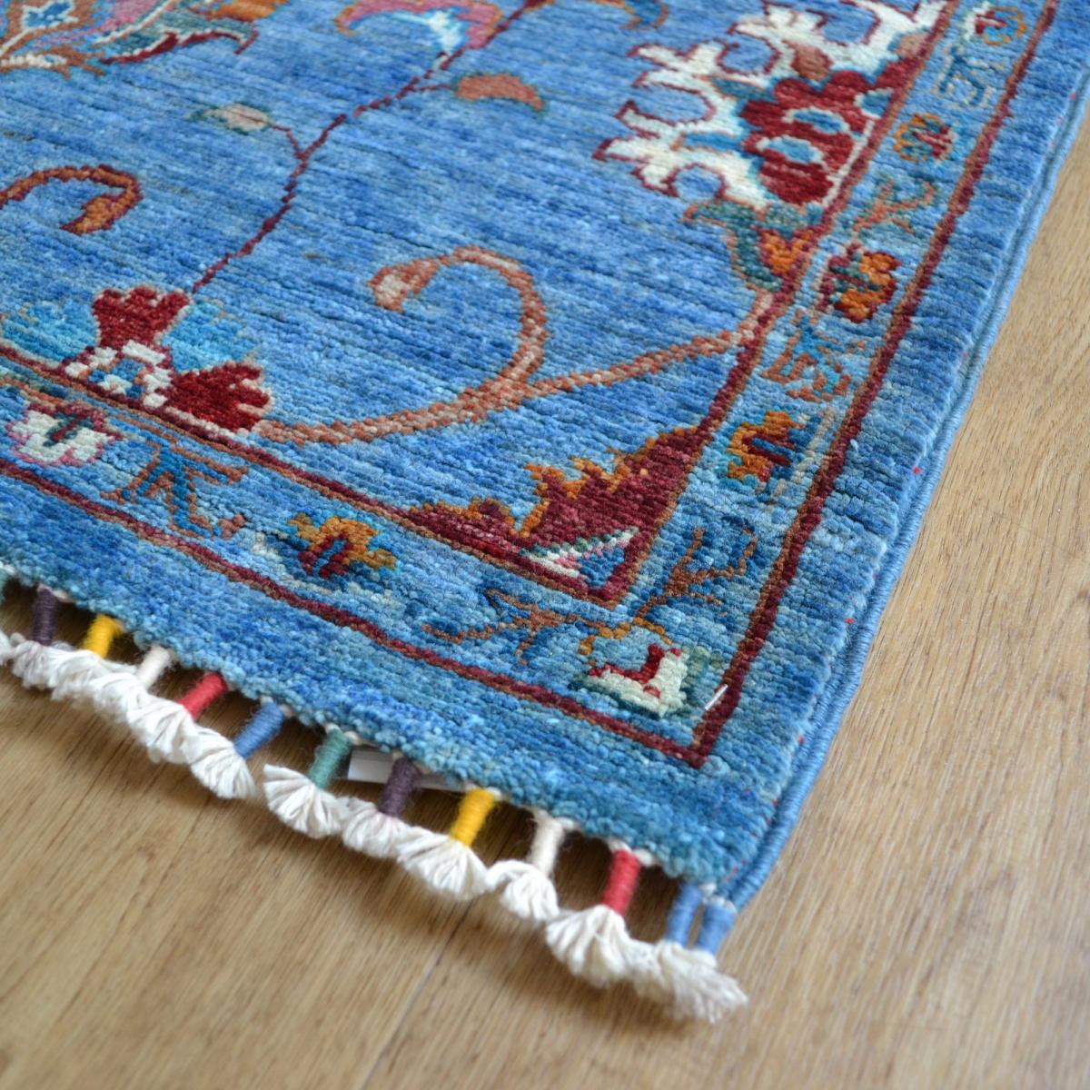 Sultani 48421 Traditional Wool Runner Rug in Blue240x81cm – image 3