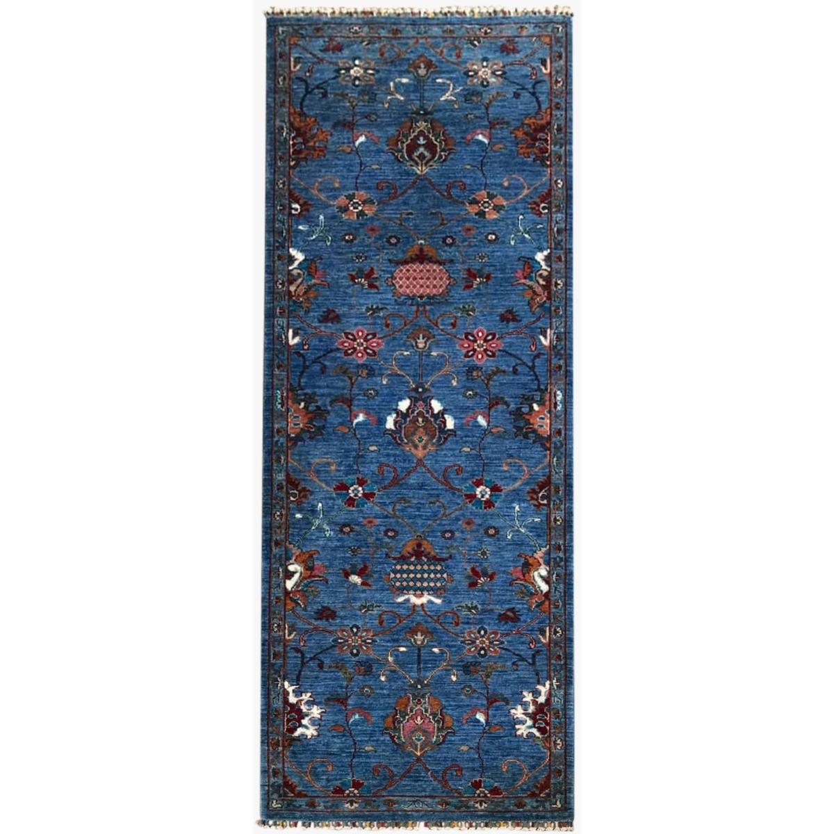 Sultani 48421 Traditional Wool Runner Rug in Blue240x81cm – image 5