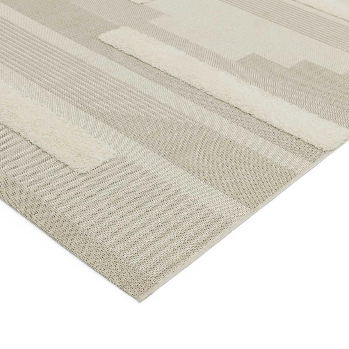 Monty Geometric Outdoor Rugs in MN06 Natural Cream – image 2