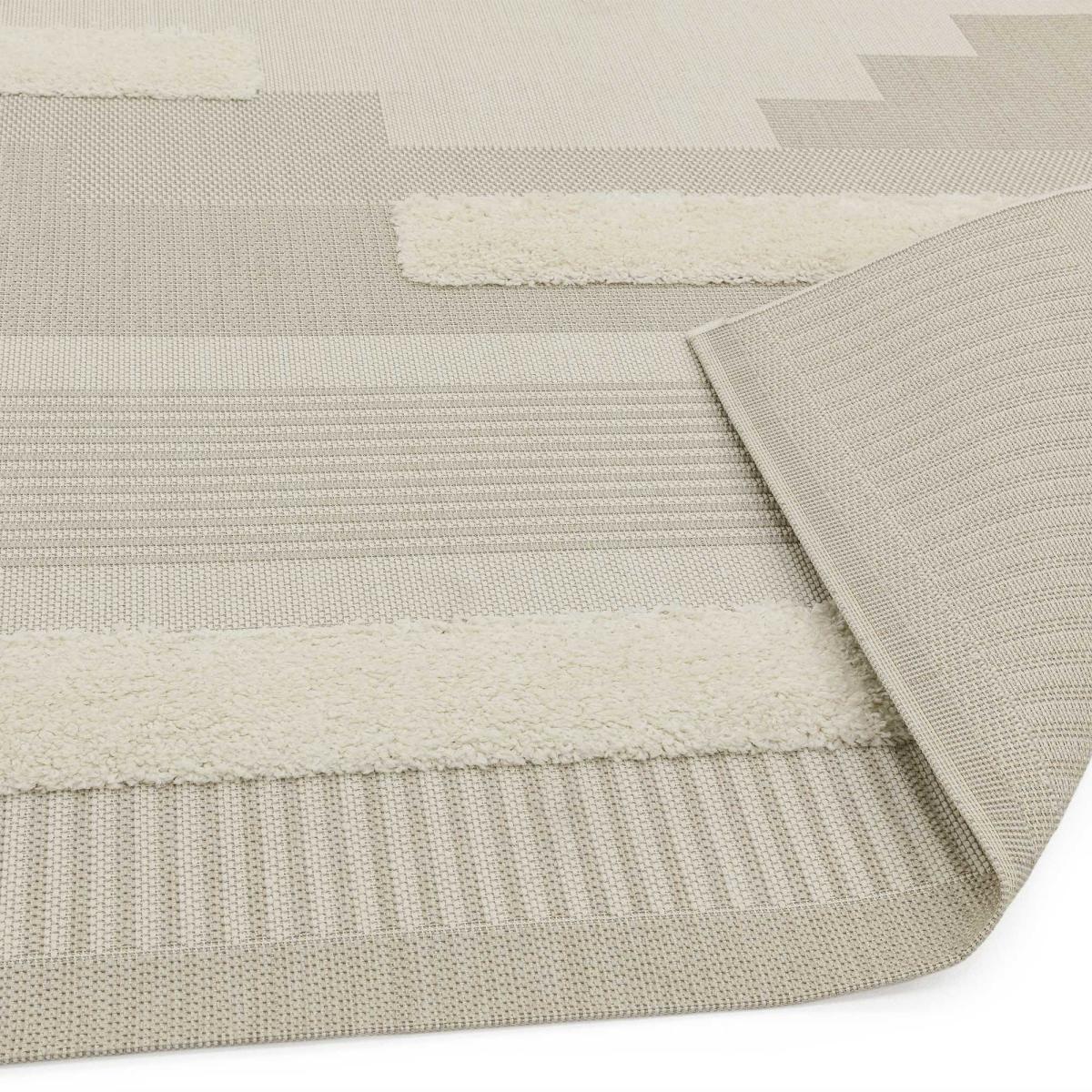 Monty Geometric Outdoor Rugs in MN06 Natural Cream – image 3
