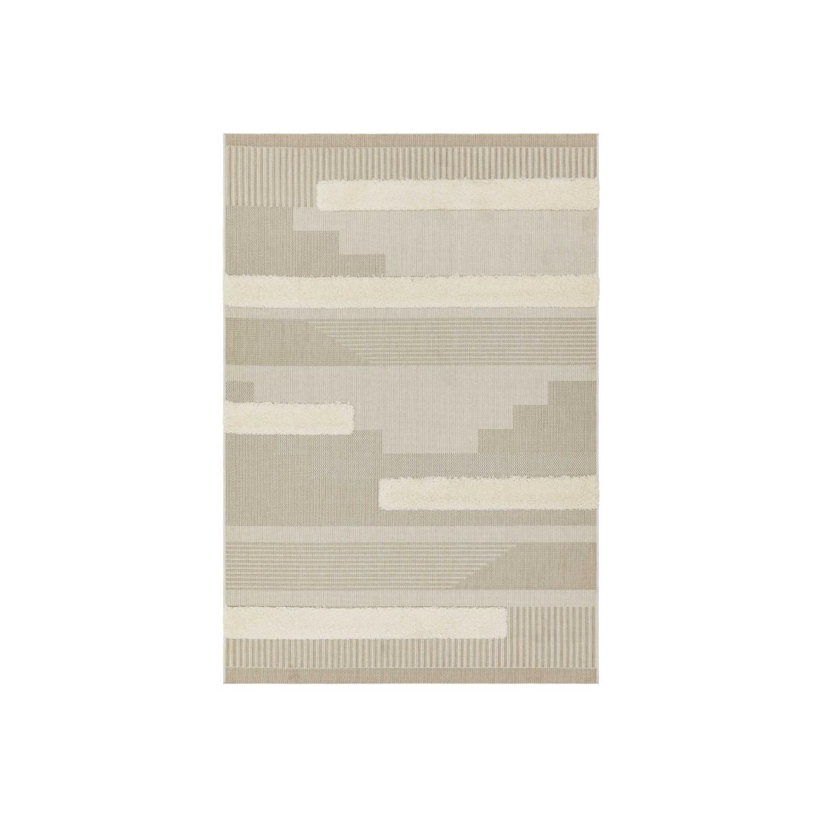 Monty Geometric Outdoor Rugs in MN06 Natural Cream – image 1
