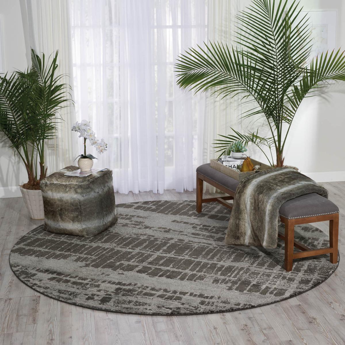 Nourison Twilight Circular Rugs TWI10 in Hazel&nbsp;244x244cm – image 2