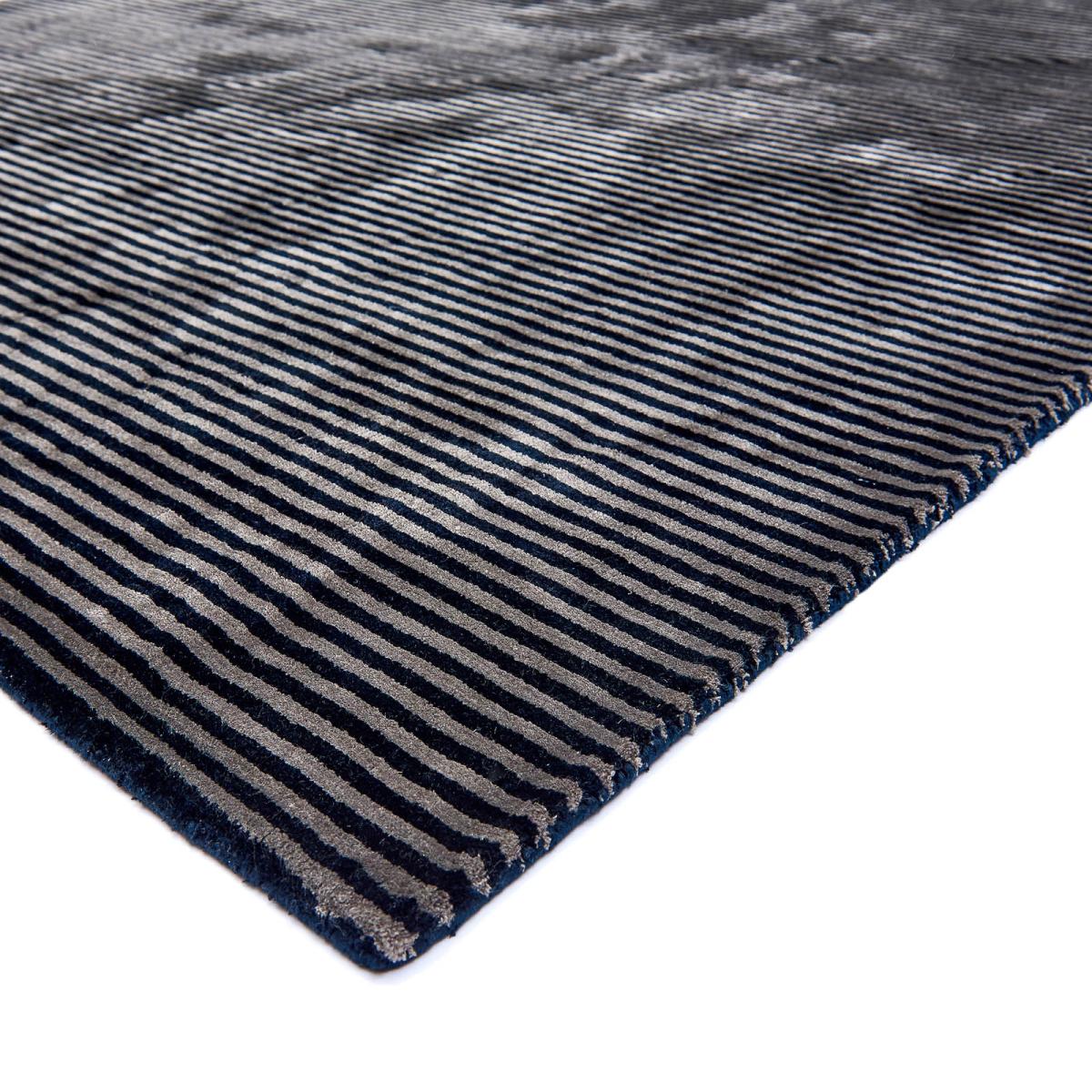 Katherine Carnaby Chrome Stripe Rug in Nero 200x300cm – image 2