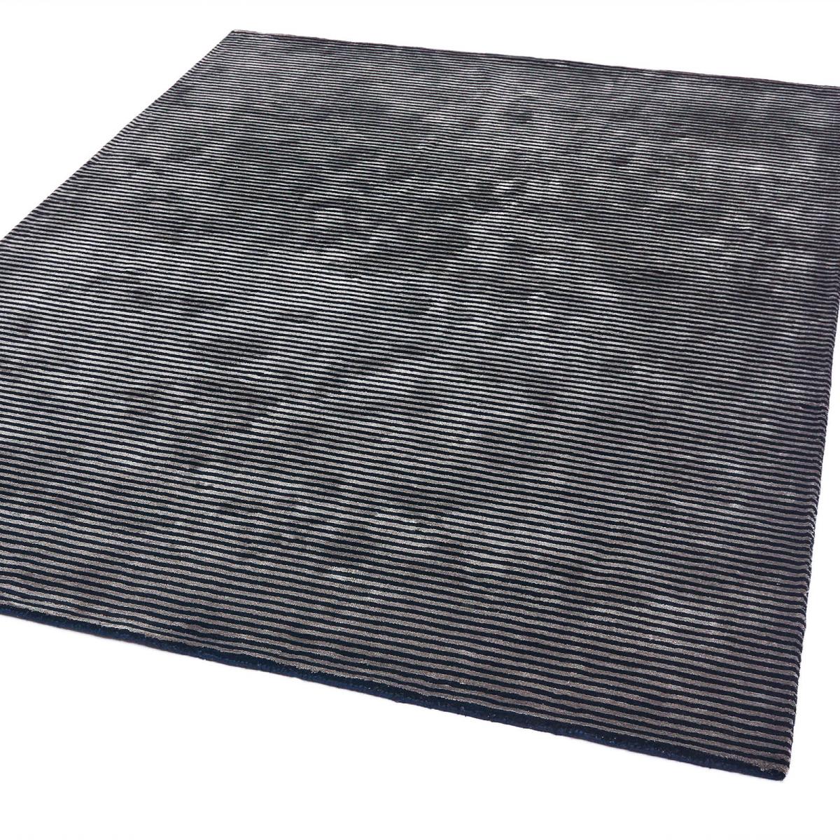 Katherine Carnaby Chrome Stripe Rug in Nero 200x300cm – image 5