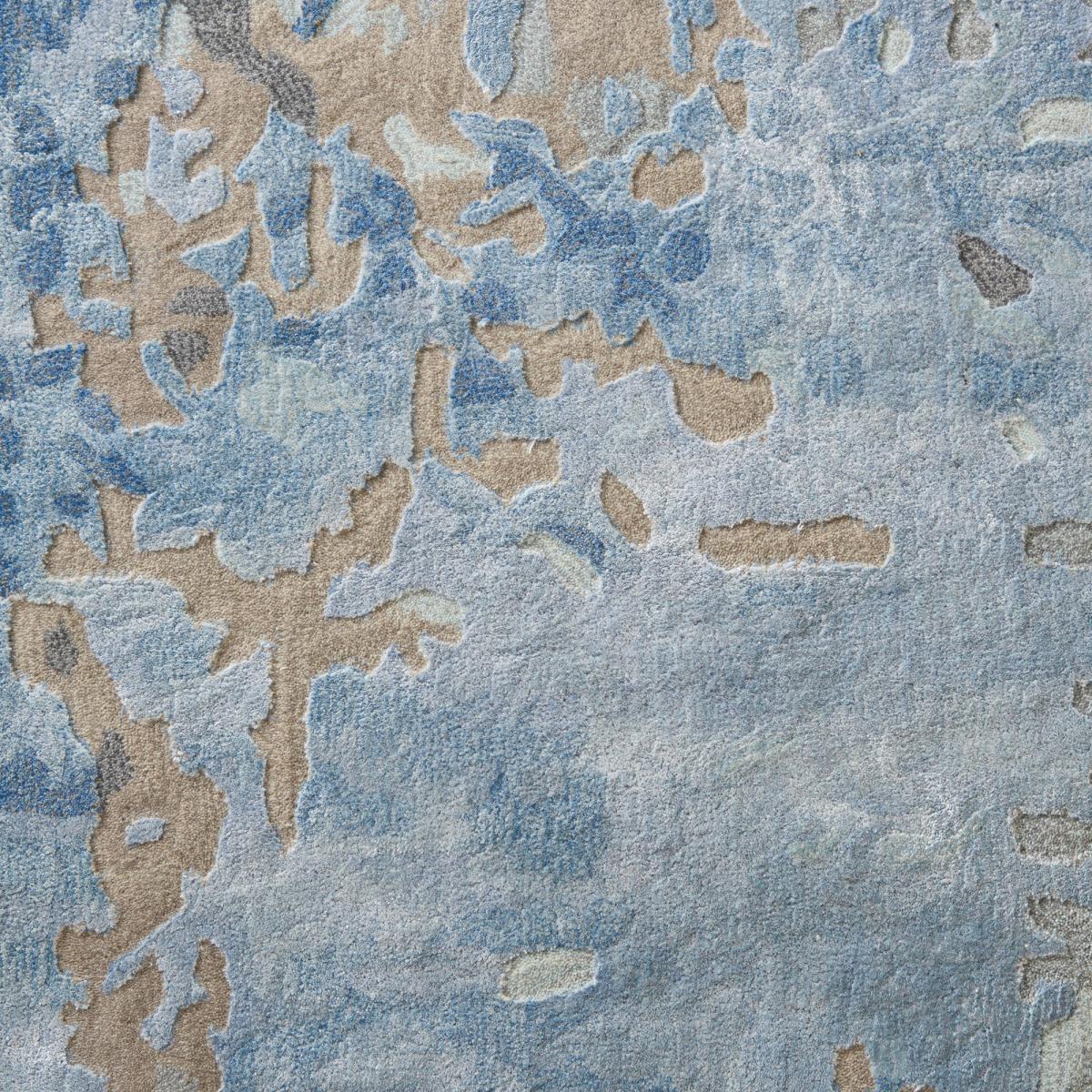Prismatic Modern Abstract Rugs in PRS17 Denim Blue by Nourison 236x297cm – image 5