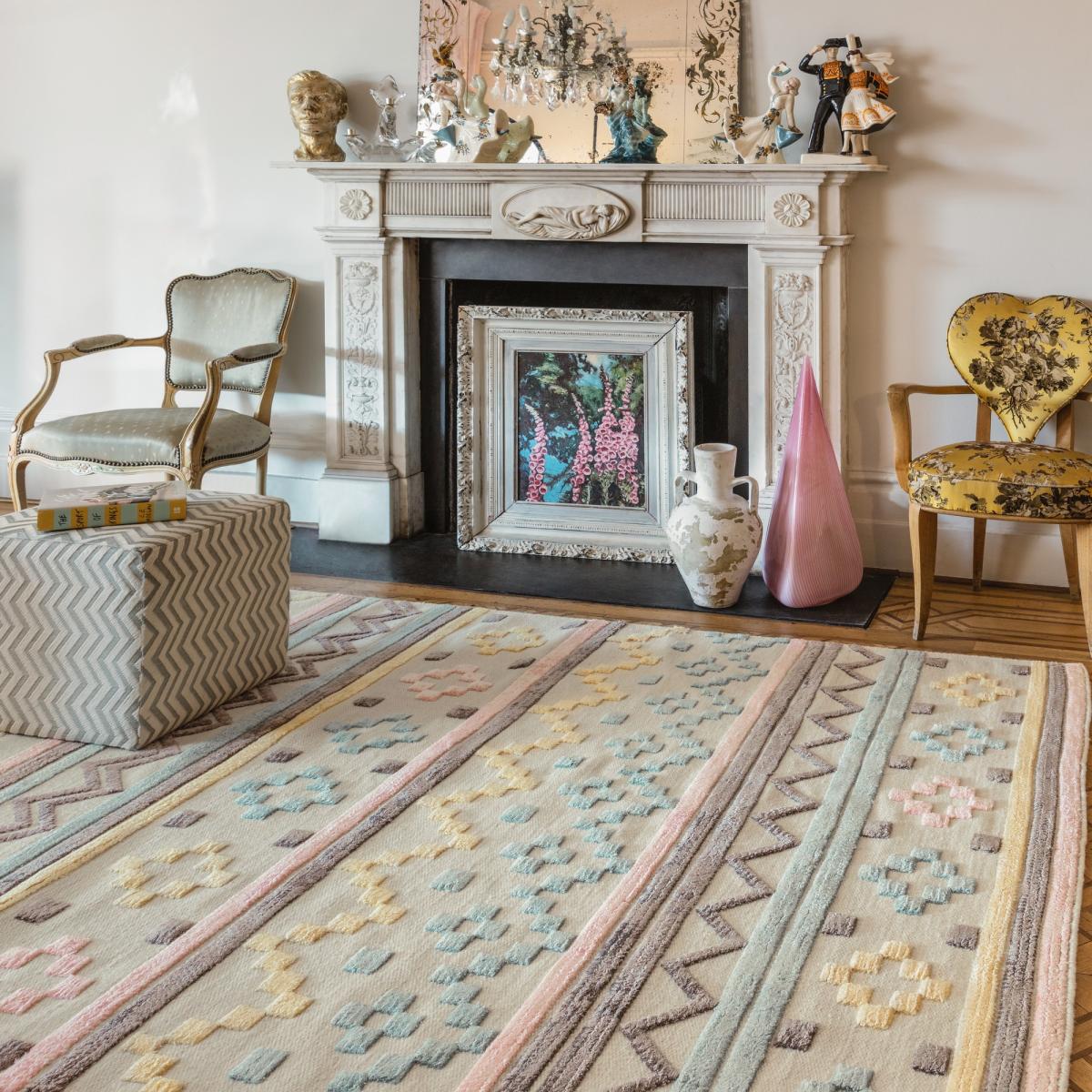 Theo Geometric Rugs in Soft Tone 120x170cm – image 1