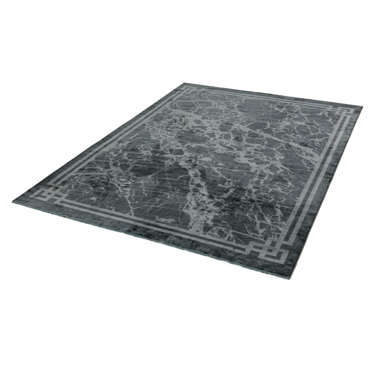 Zehraya Marble Border Rugs in ZE03 Grey – image 2