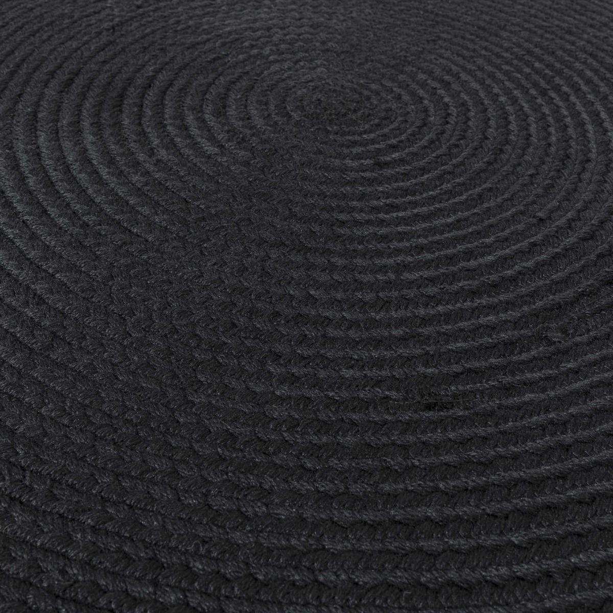Nico Outdoor Circle Round Rugs in Charcoal Grey – image 3