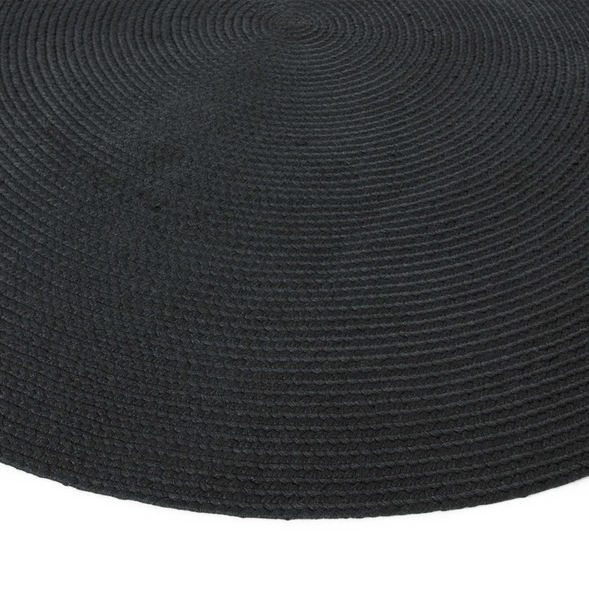 Nico Outdoor Circle Round Rugs in Charcoal Grey – image 4