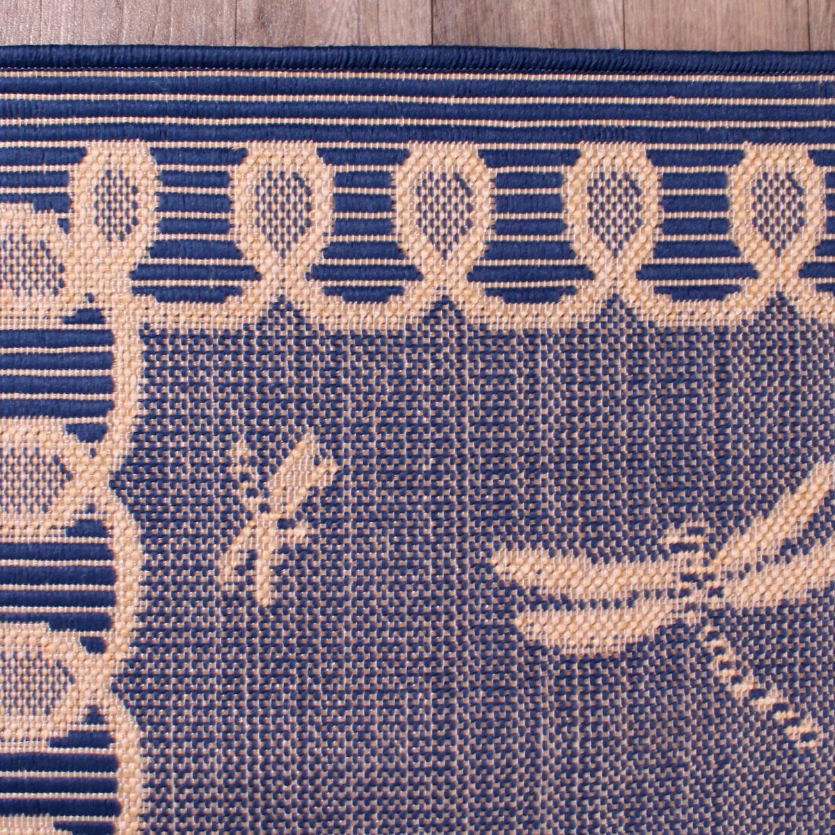 Indoor Outdoor Dragonfly Rugs in Blue by Rugstyle 150x230cm – image 4