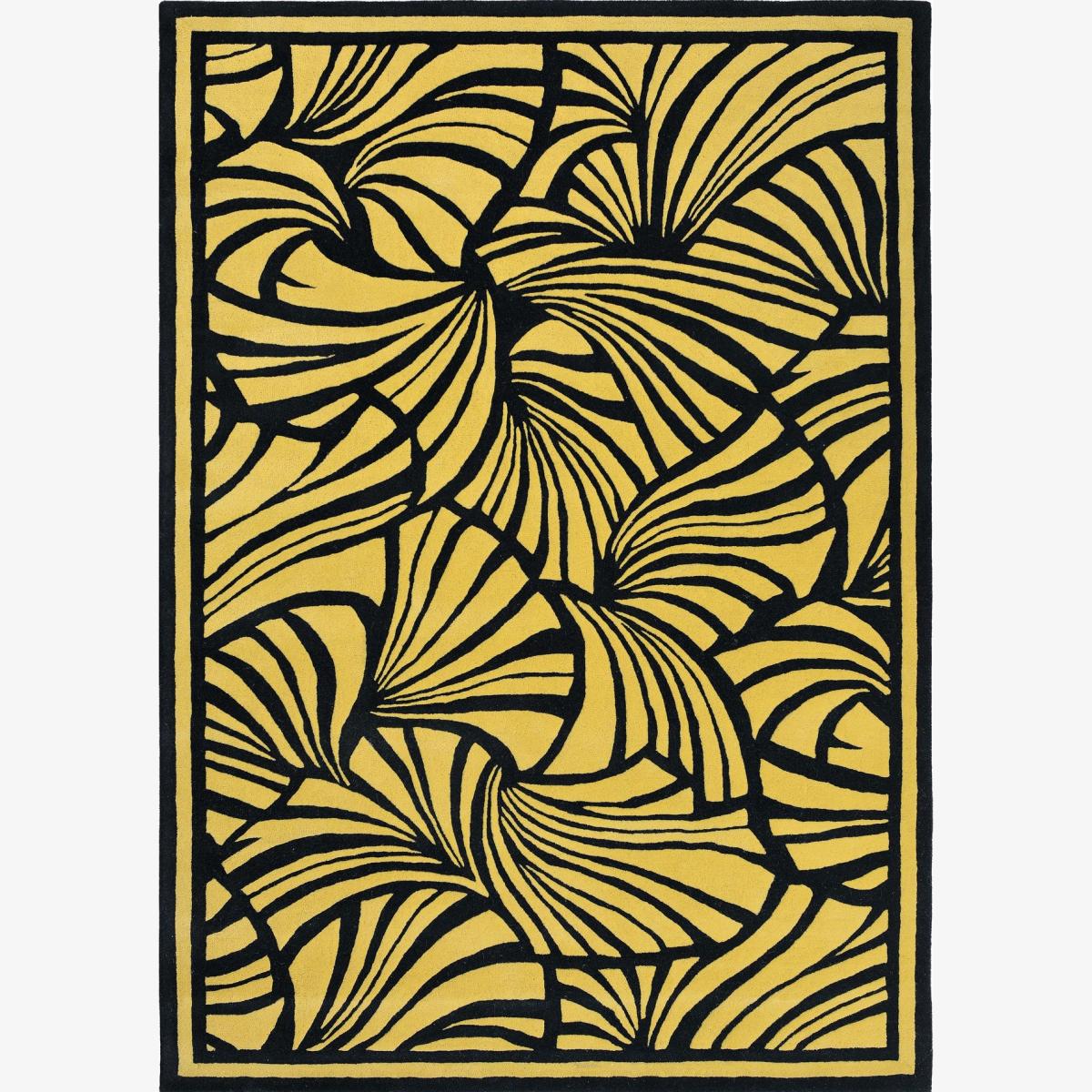 Japanese Fans Rugs 039305 in Gold by Florence Broadhurst – image 1