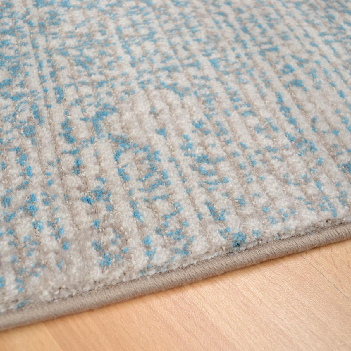 Grandeur Traditional Damask Rugs in Teal Blue240x330cm – image 3
