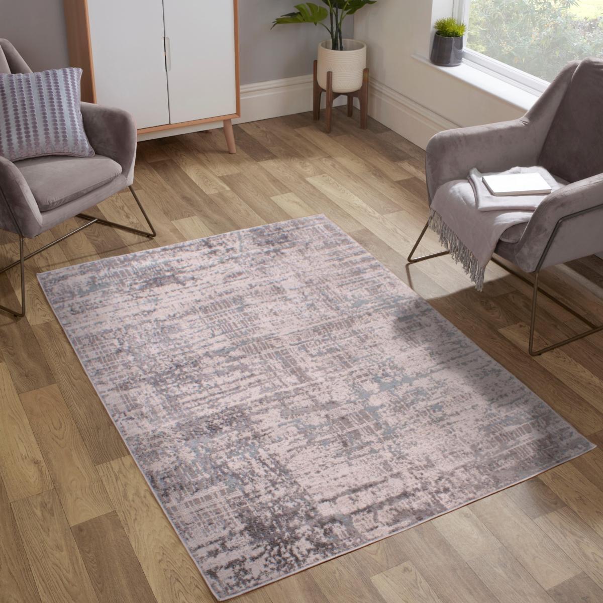 Spectrum Modern Abstract Rug in Blue – image 1