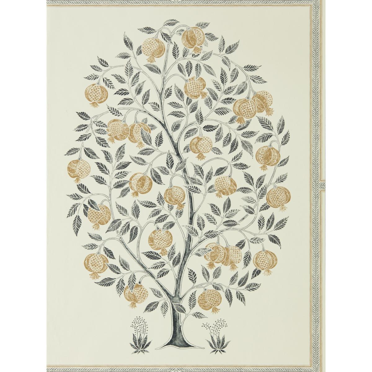 Anaar Tree Wallpaper 216791 by Sanderson in Charcoal Gold&nbsp;Roll – image 2