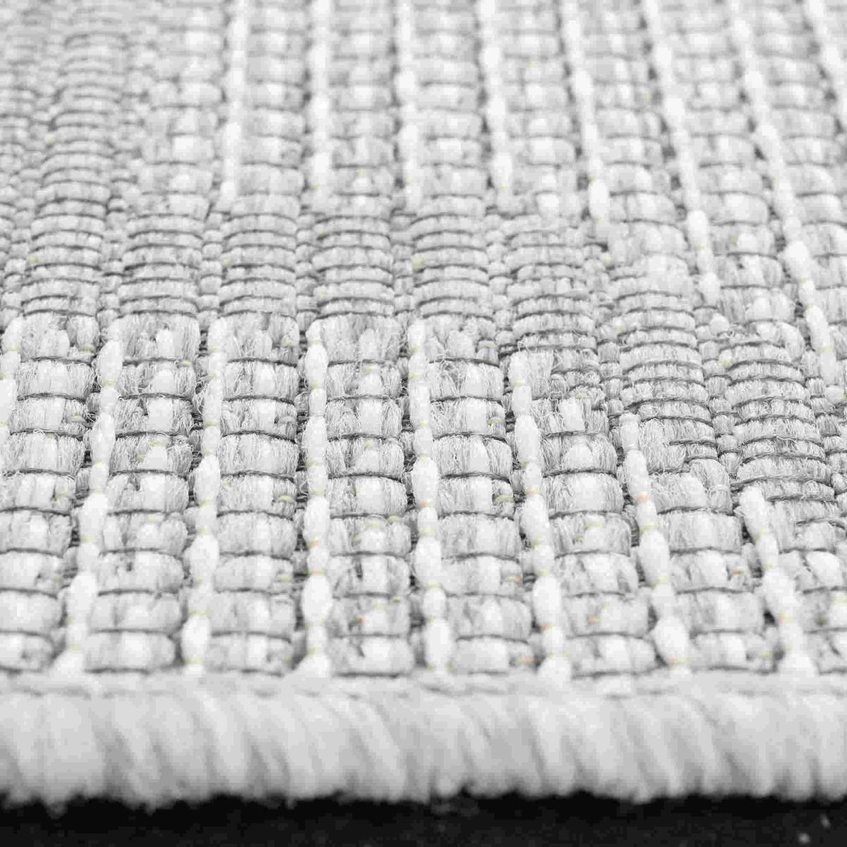 Newquay Geometric Trellis Flatweave Outdoor Rugs 96003 3001 Grey – image 2