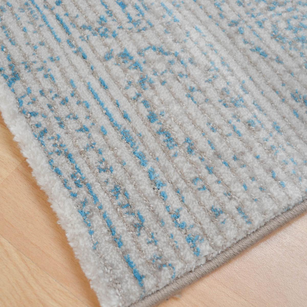 Grandeur Traditional Damask Rugs in Teal Blue 240x330cm – image 2