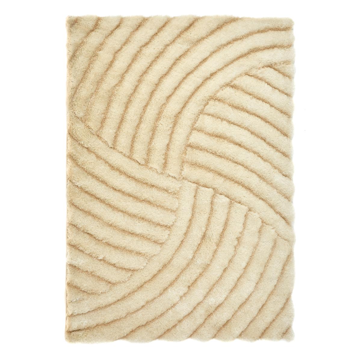 Dallas Carved Shaggy Rugs in Champagne – image 3