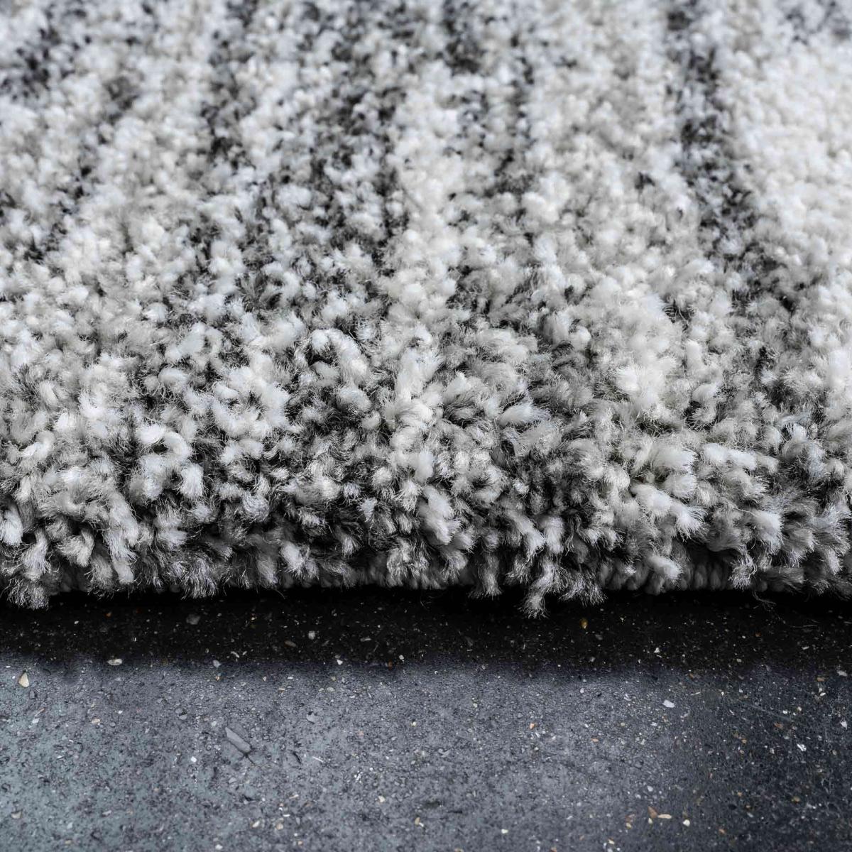 Mehari 23323 6414 Abstract Shaggy Rugs in Grey – image 2