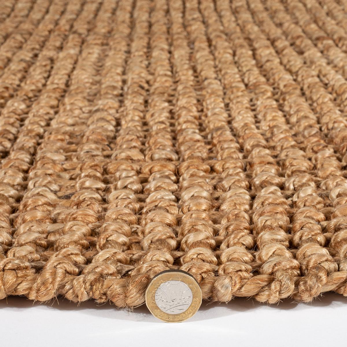 Whitefield Jute Modern Boucle Rug in Natural 120x170cm – image 3