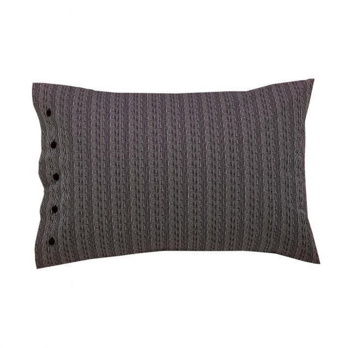 Kateri Shipibo Geometric Bamboo Cotton Bedding in Midnight Blue 48x74cm – image 4