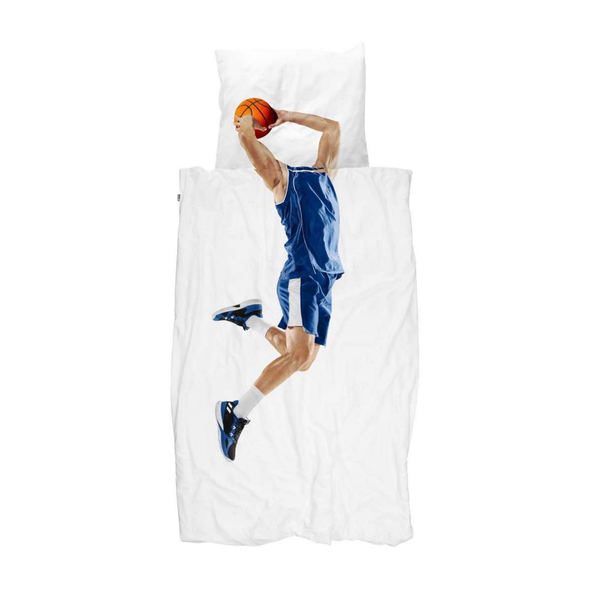 Snurk Basketball Star High Jump Bedding in Blue 135X200cm – image 3