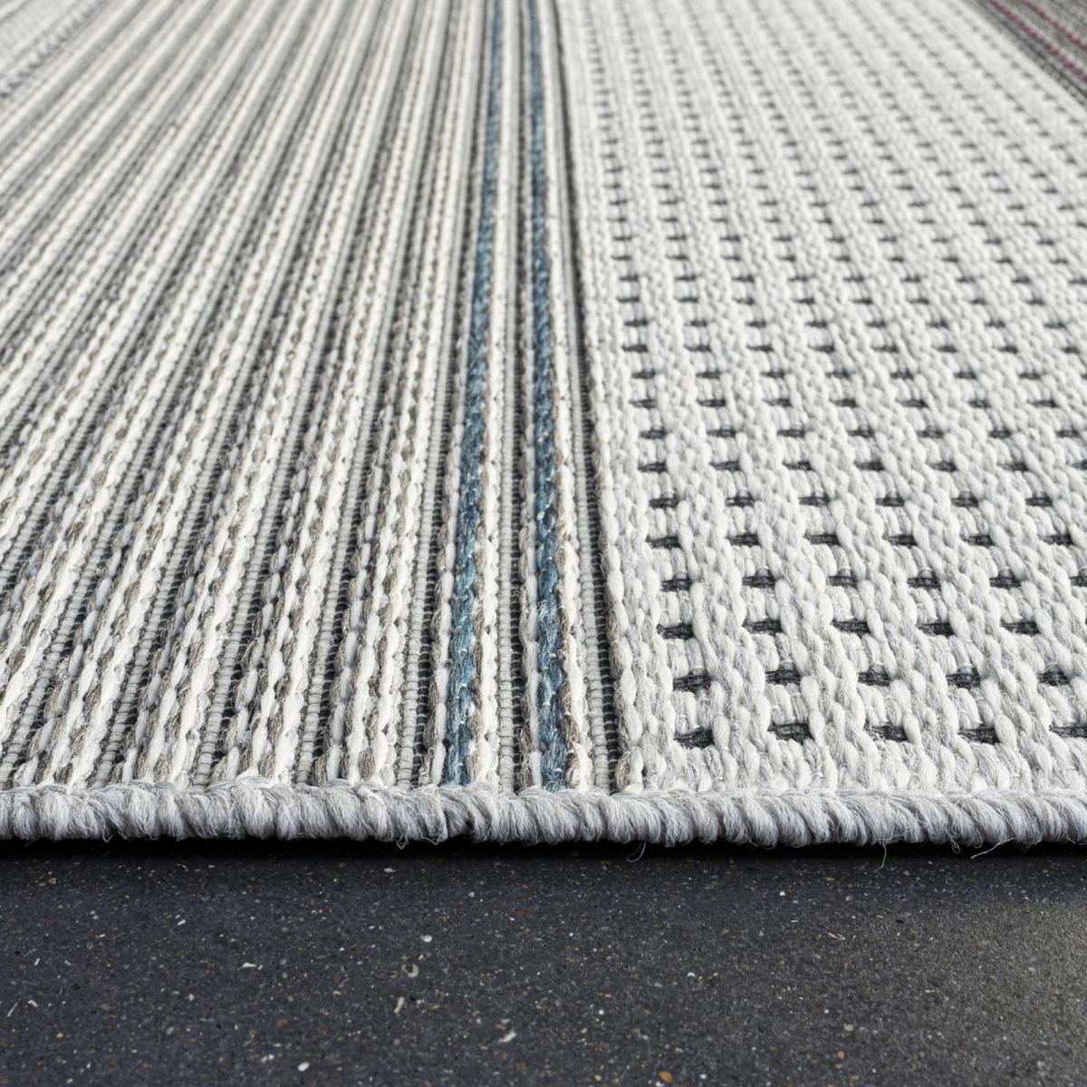 Brighton Flatweave Indoor Outdoor Rugs 98037 9010 in Grey120x170cm – image 2