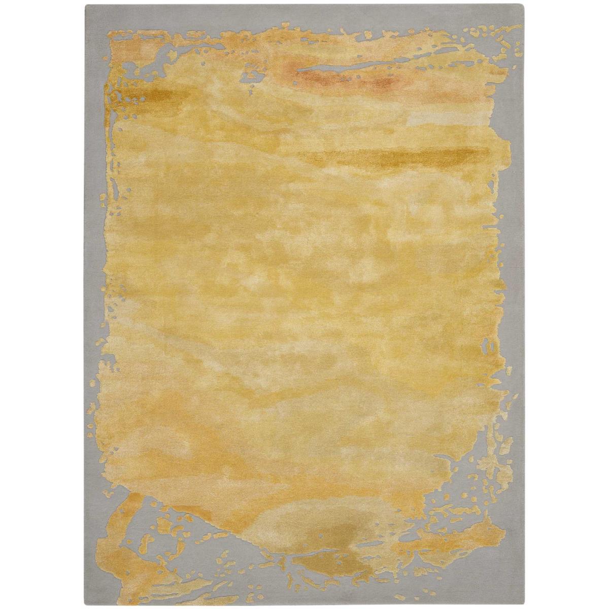 Prismatic PRS19 Abstract Wool Rugs in GRYGD Grey Gold 114x175cm – image 5
