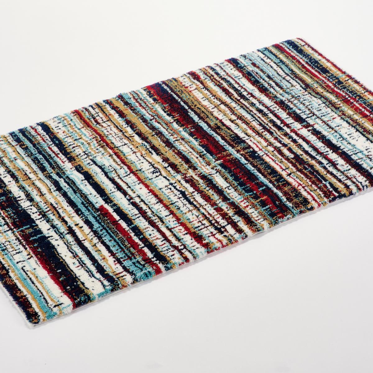 Bosa 553 Striped Bath Mat in Rogue Red by Abyss & Habidecor 70x120cm – image 2