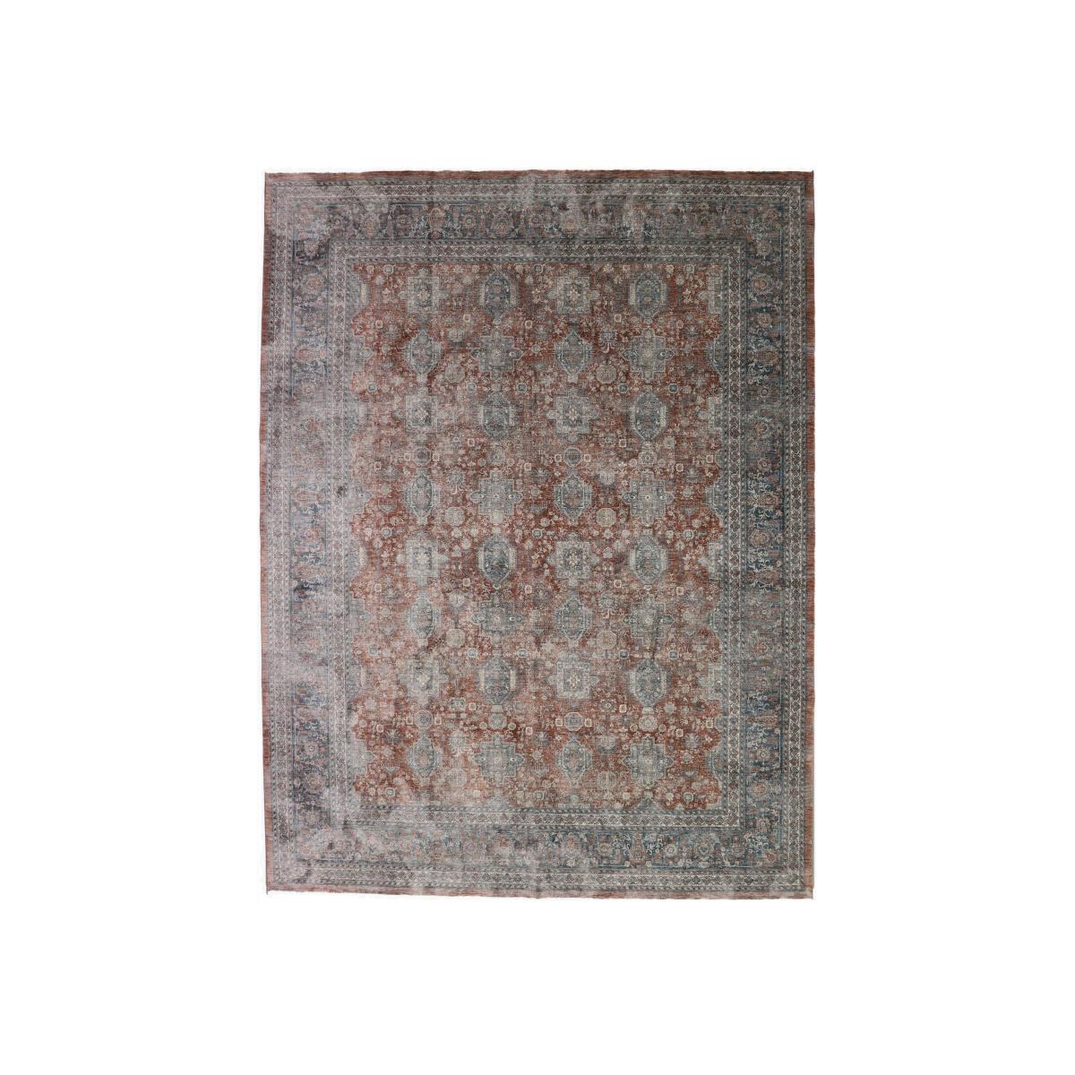 Heritage Gharaje Traditional Distressed Vintage Rug in Red