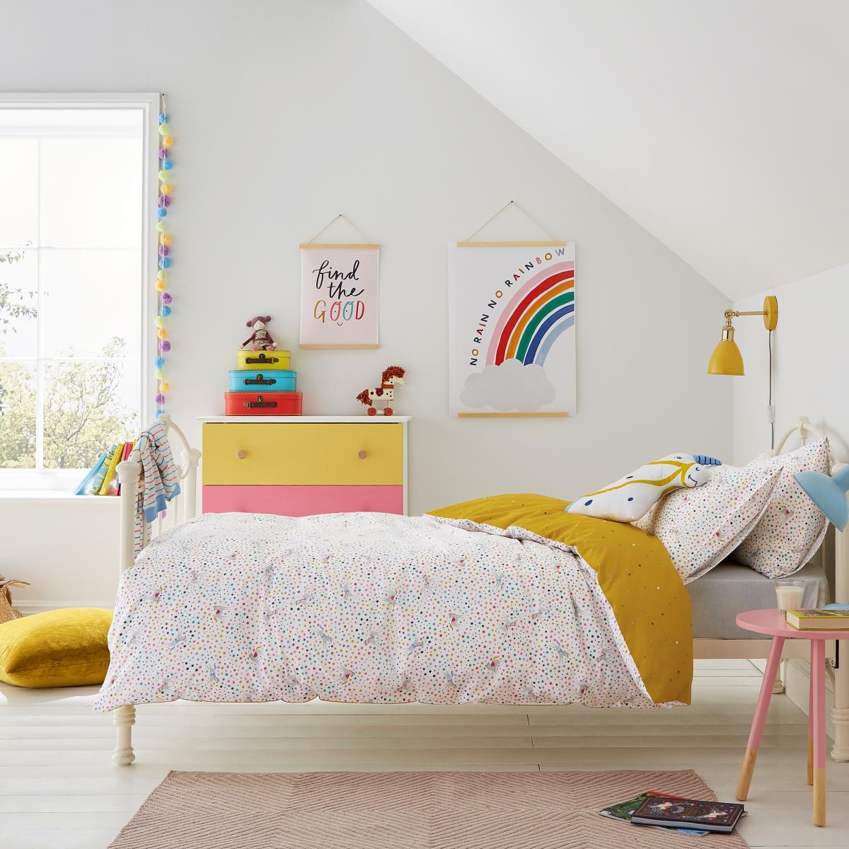 Galaxy Unicorn Cotton Bedding Set by Joules in Multi&nbsp;200x200cm – image 2
