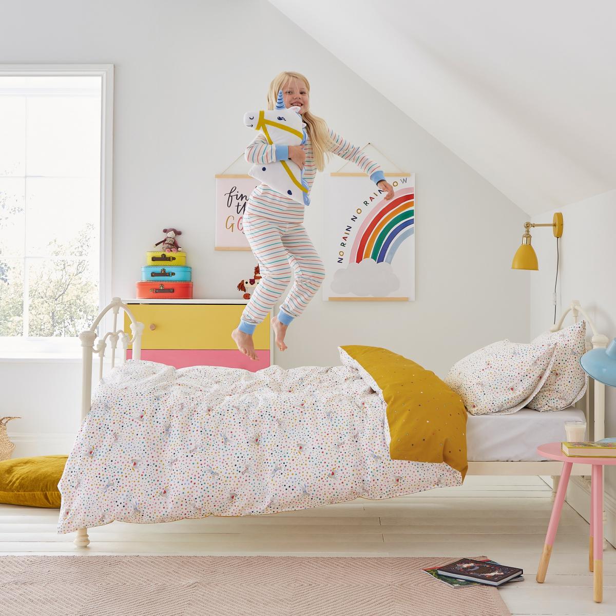 Galaxy Unicorn Cotton Bedding Set by Joules in Multi&nbsp;200x200cm – image 4